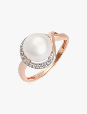 Unique wedding ring with Solitaire ring