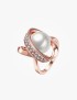 Unique wedding ring with Solitaire ring