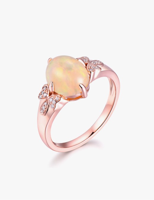 Exquisite Rose Gold Ring Eternity Wedding