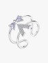 Gold ring for women letter v