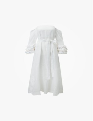 Latest Long Sleeve White Dress