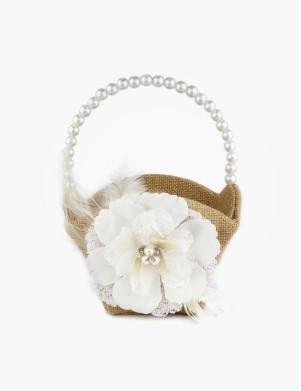 Beautiful handmade flower basket wedding