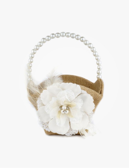 Beautiful handmade flower basket wedding