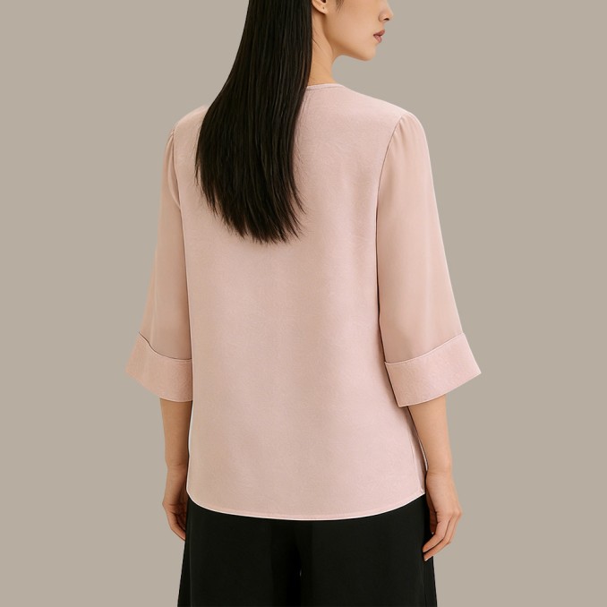 Mulberry Silk Chinese-Style Casual Top