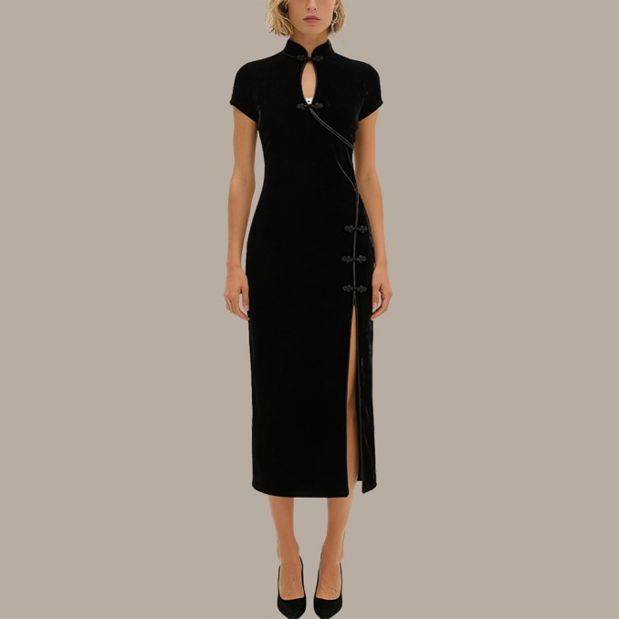 Fashionable women's slim-fit cheongsam