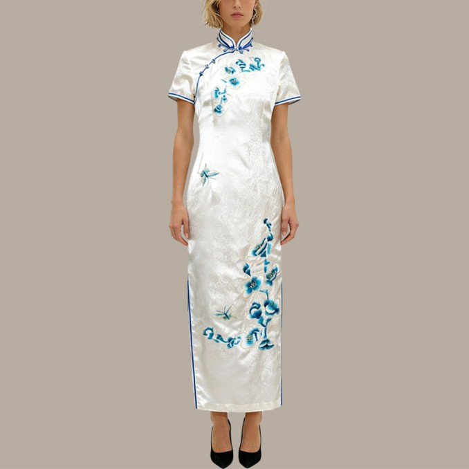 Women's Slim-fit Stand Collar Cheongsam