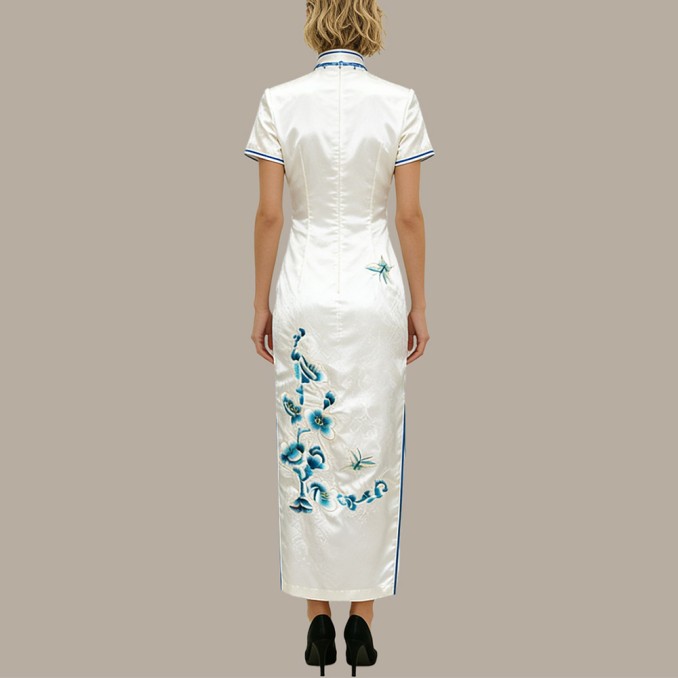 Women's Slim-fit Stand Collar Cheongsam