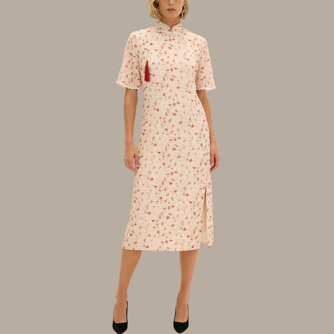 High-quality women's split cheongsam