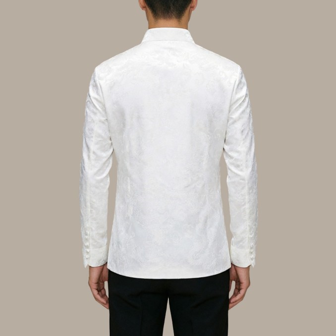 Stand-Collar Shrink-Resistant Polyester Chinese-Style Top