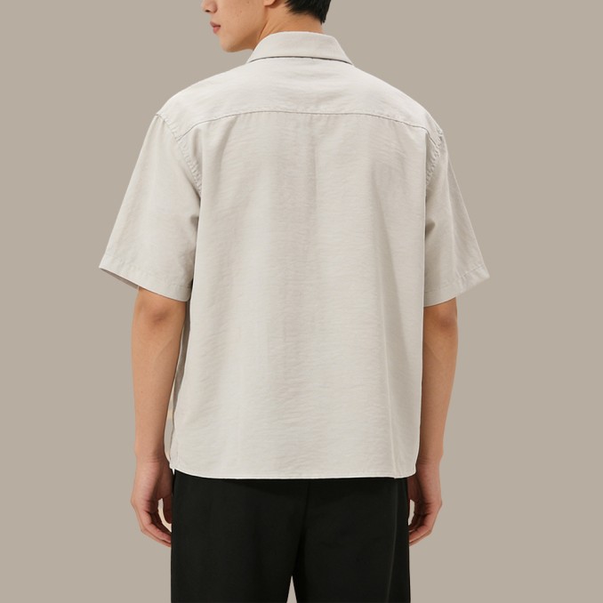 Chinese-Style Top with Stand Collar Buckle Fastenings and Pockets