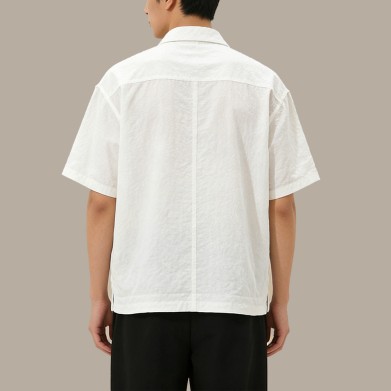 Stylish White Casual Chinese-Style Square-Neck Top