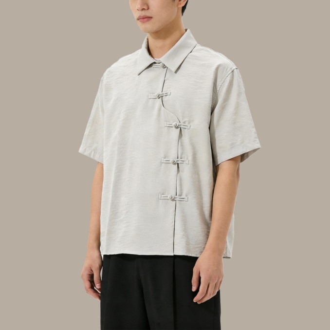 Lightweight Breathable White Collared Top
