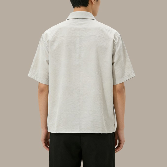 Lightweight Breathable White Collared Top