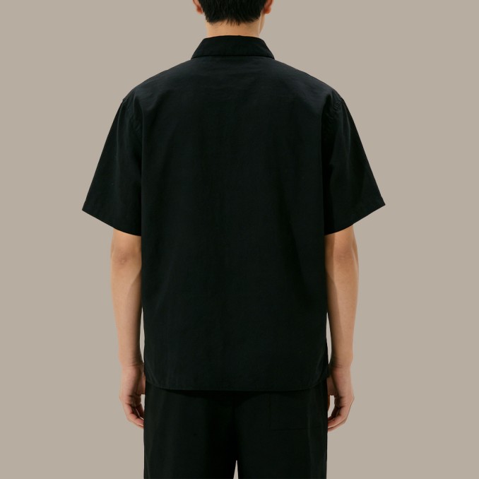 Cotton-Linen Stand-Collar Chinese-Style Top with Single Button