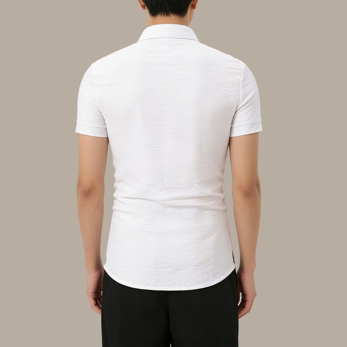 Stand-Collar Breathable Single-Breasted Chinese-Style Short-Sleeve Top