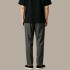 Men's Loose-Fit Wide-Leg Pleated Trousers with Zippers
